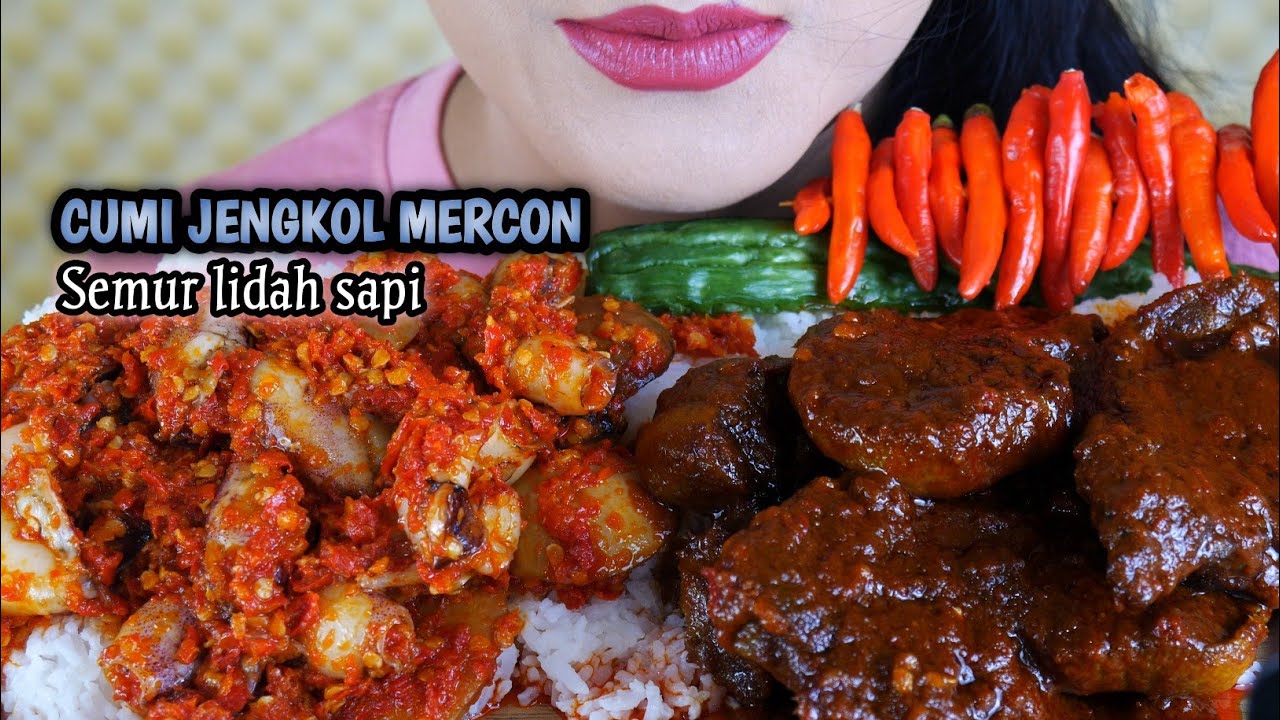 ASMR CUMI JENGKOL MERCON, SEMUR LIDAH SAPI | EATING SOUNDS