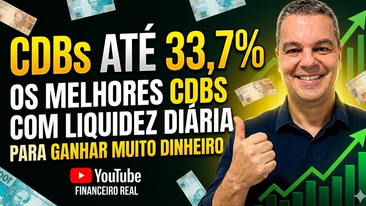 AS MELHORES OPORTUNIDADES DE INVESTIMENTOS EM CDB'S COM LIQUIDEZ DI&Aacute;RIA PARA RESERVA DE EMERG&Ecirc;NCIA 💶