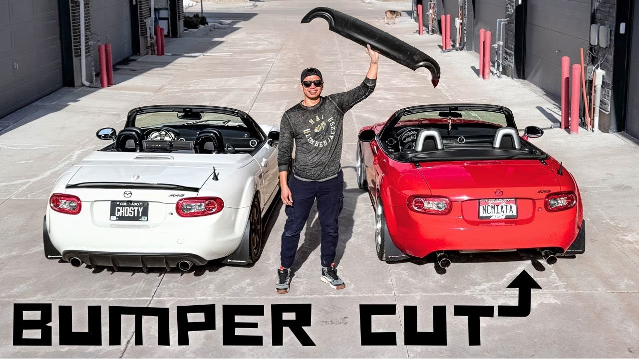 We cut off the rear bumper of an NC Miata! Just not mine...