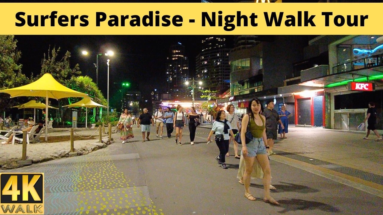 Surfers Paradise Gold Coast - Sunday Evening Walk 4k - February 2026