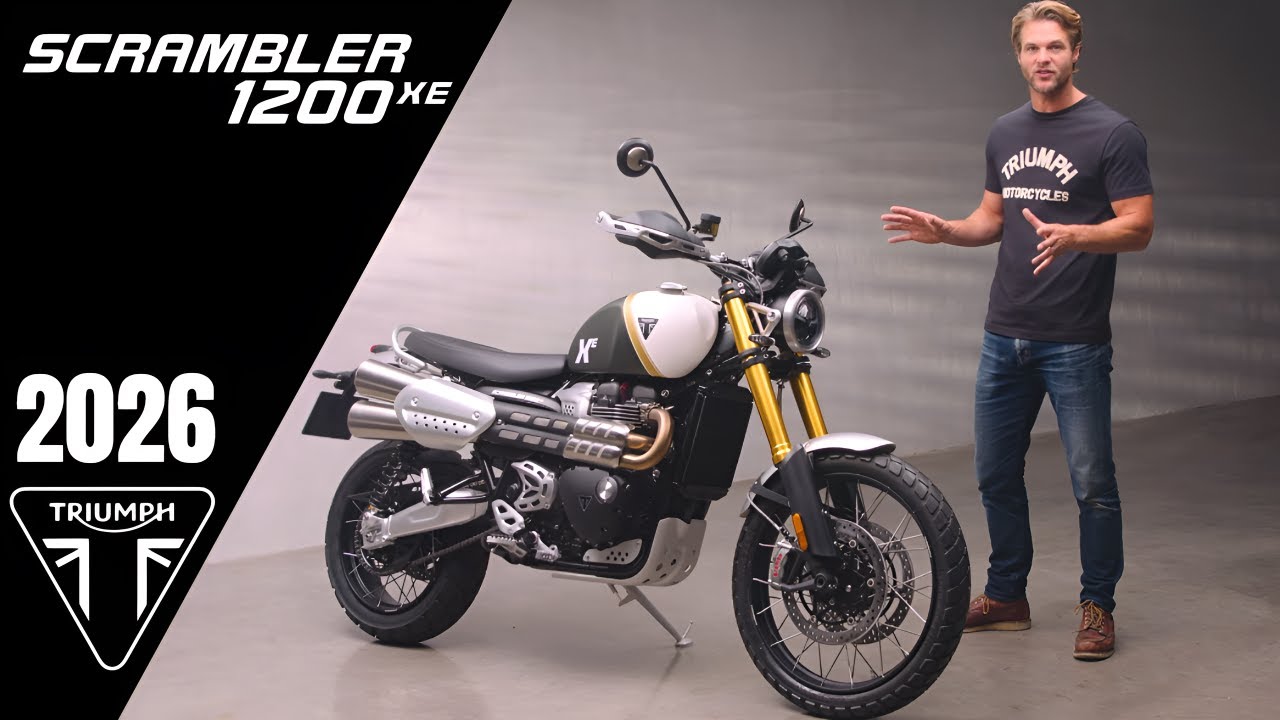 Triumph Scrambler 1200 XE 2026 года: обновление подвески, которое меняет всё