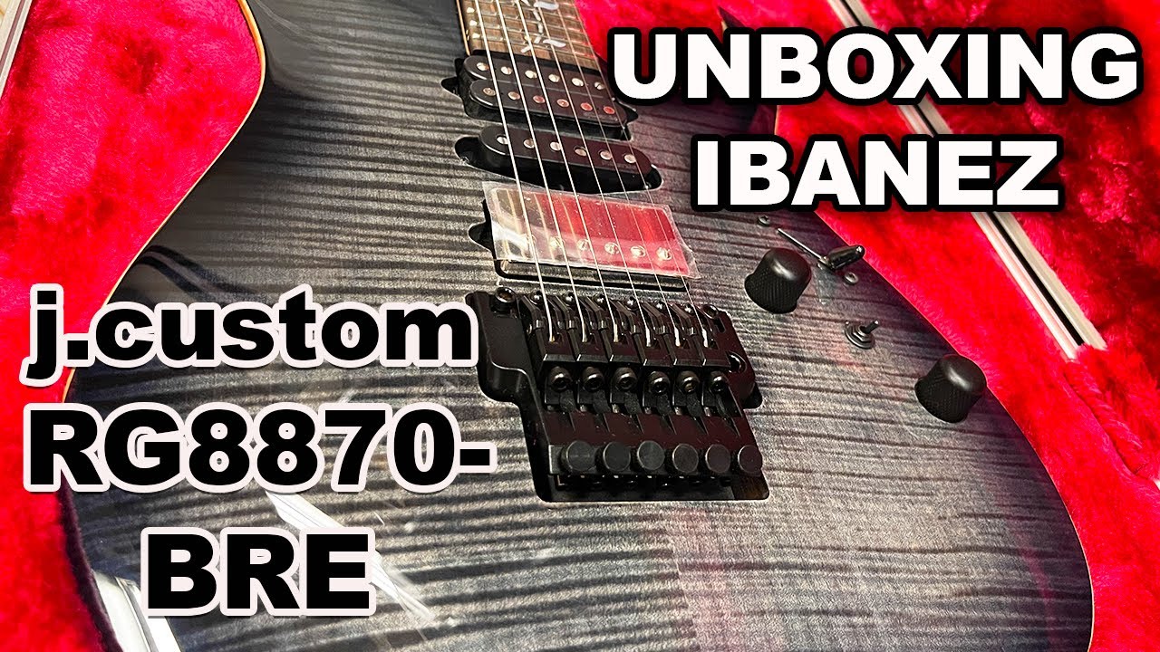 Unboxing Ibanez j.custom RG8870-BRE