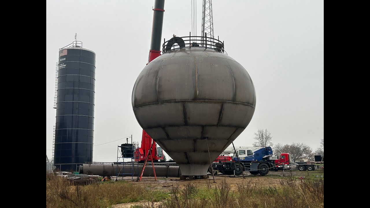 Watch McBain's new water tower come together