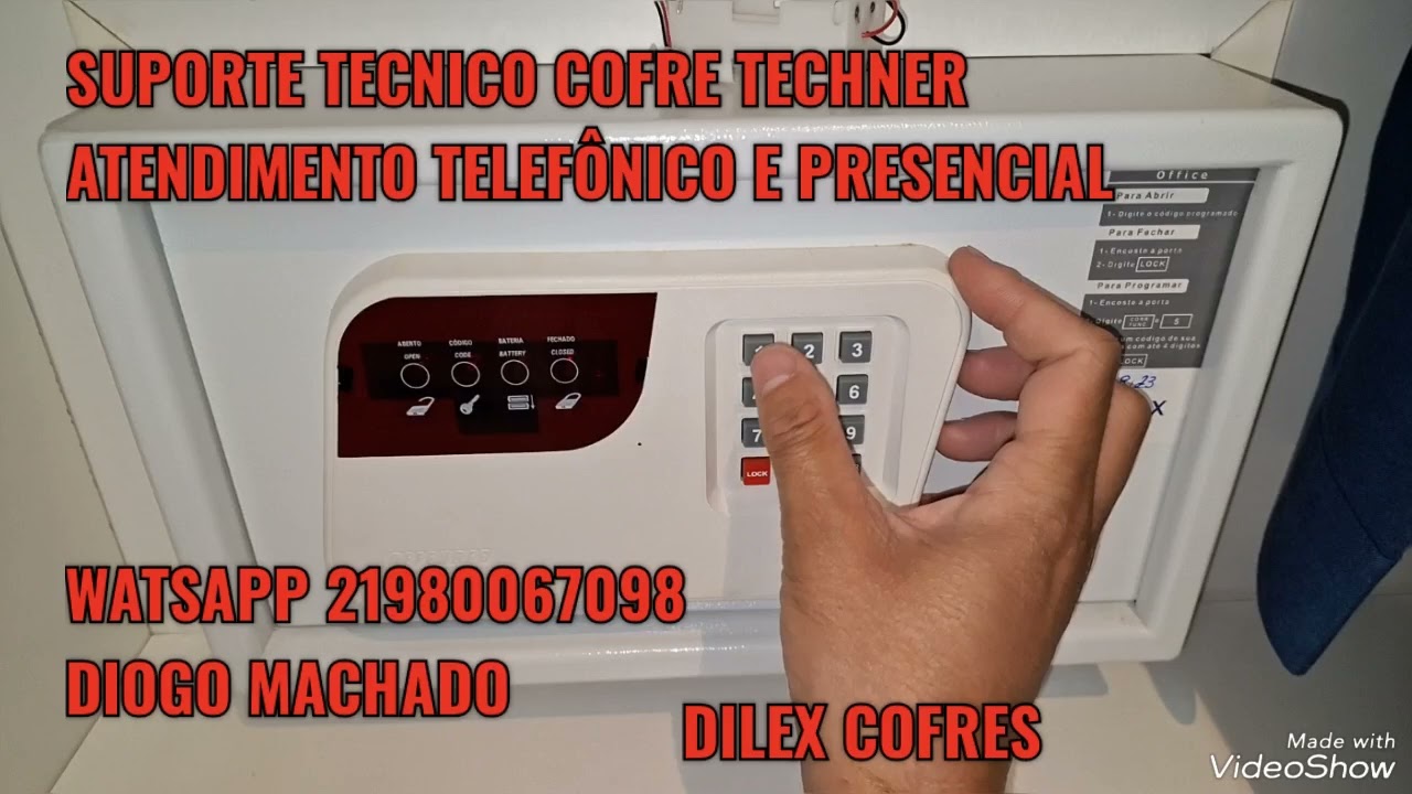 Sabe Configurar os Cofres da Techner?? Suporte técnico (21)980067098