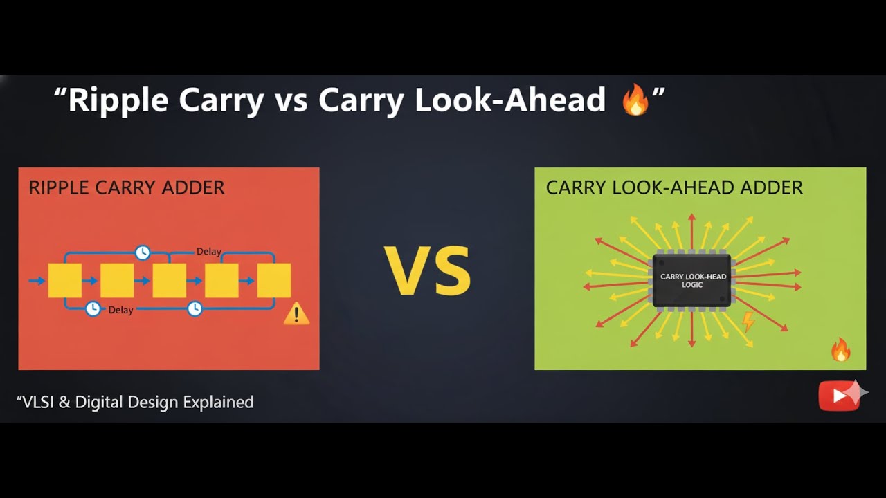Ripple Carry vs Carry Look-Ahead Adder | Fast Binary Addition Explained