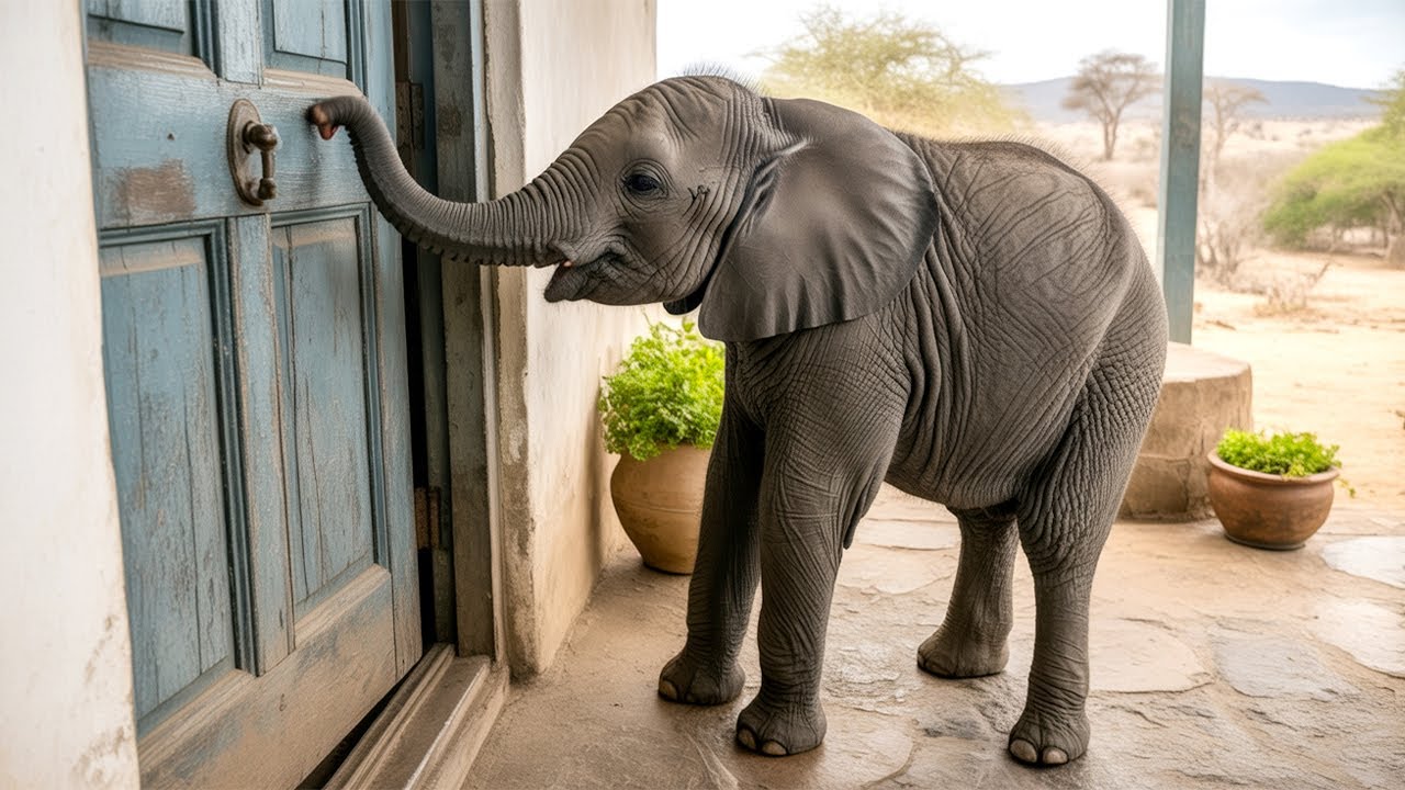 Cucciolo di Elefante Bussa alla Porta alle 5 del Mattino: Ciò che Accade è ASSURDO
