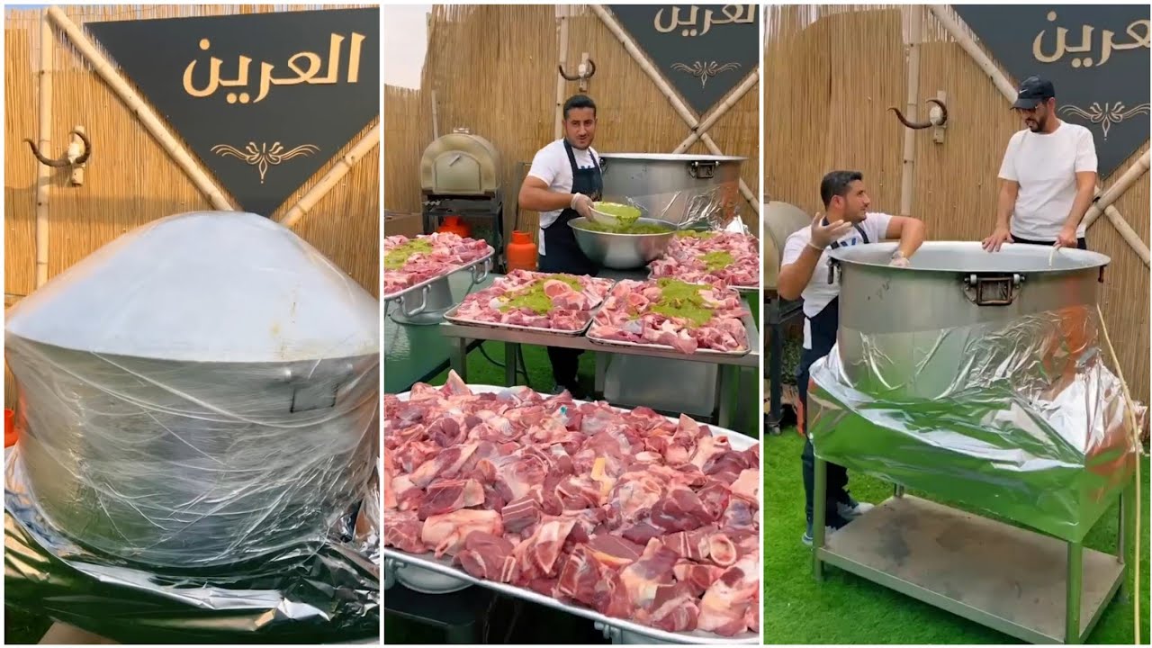 فعالية طبخ عجلين لمدة 10ساعات مكتوم بانيلون اقوى طبخ بالعرين