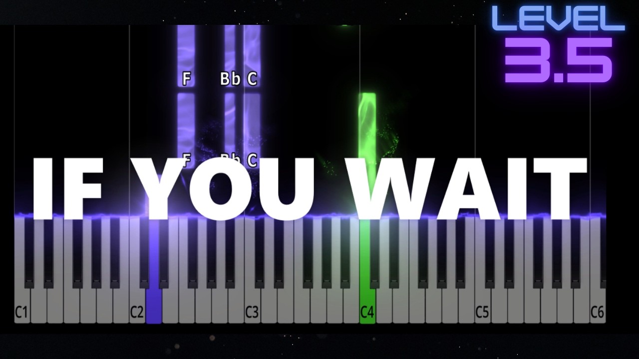 If You Wait - London Grammar - INTERMEDIATE Piano Tutorial