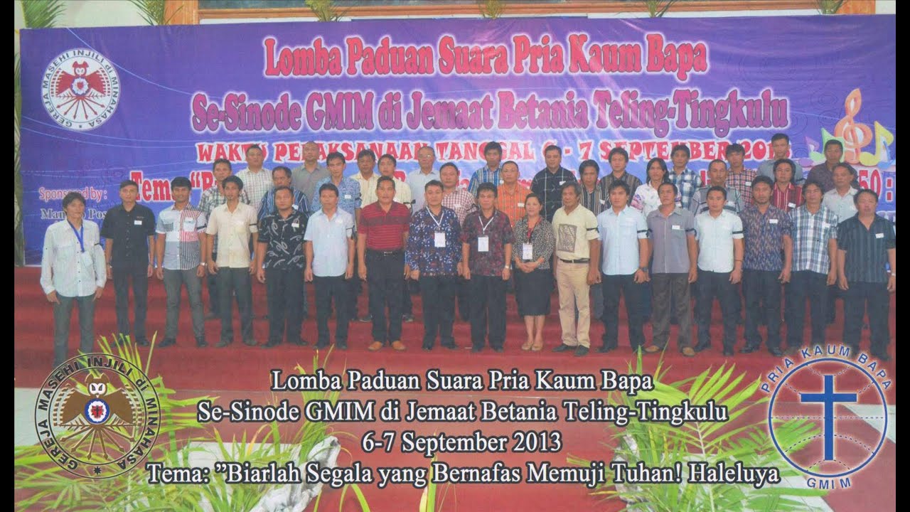 Exultate Justi Lodovico Grossi da Viadana - Male Choir - PKB Imanuel Lowian @Tingkulu 7 Sept 2013