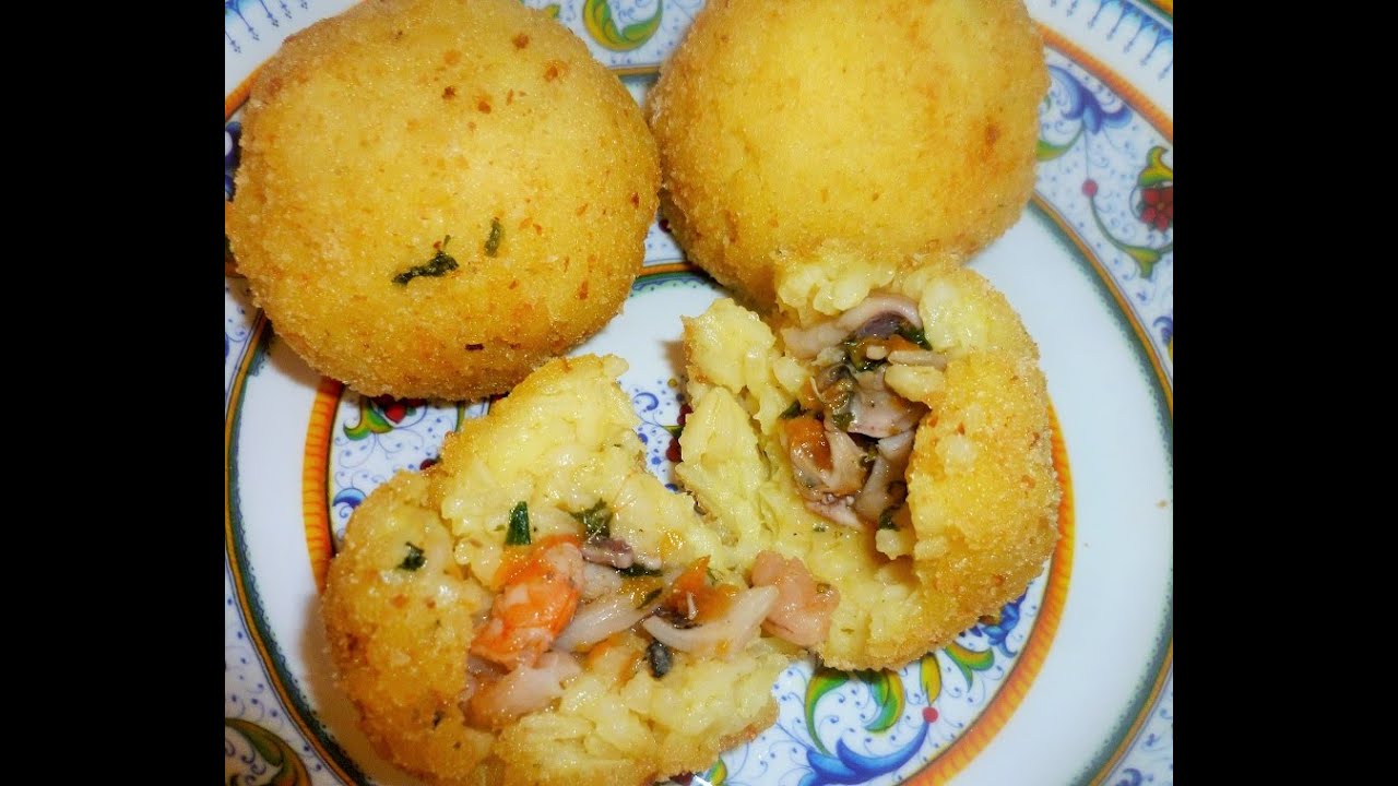 Arancini di pesce con zafferano