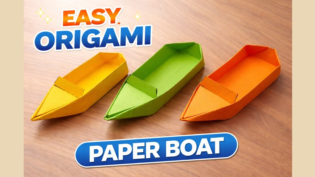 How to Fold a Beautiful Paper Boat (Full Tutorial)