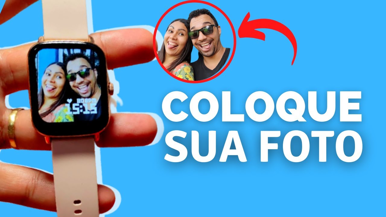Smartwatch Colmi P8 Plus aliexpress - SA&Iacute;BA como COLOCAR sua FOTO como PAPEL de PAREDE #smartrafael