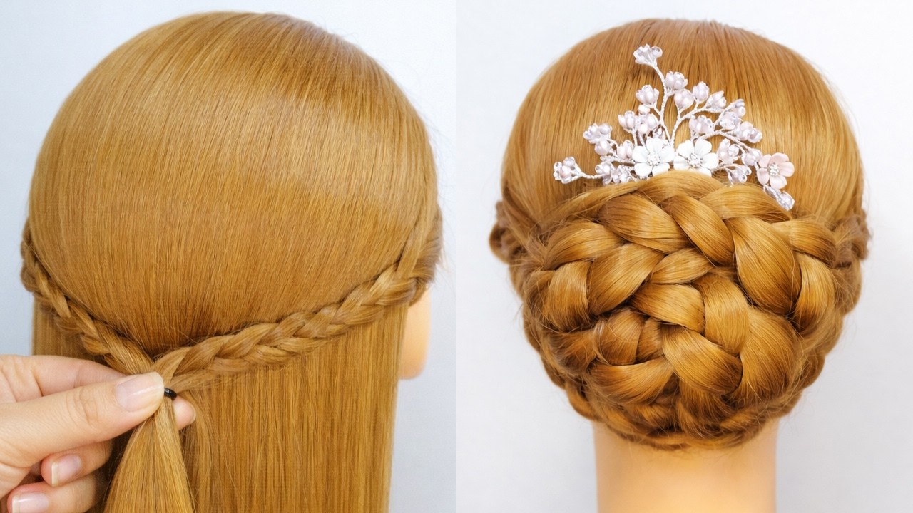 Quick Bun Hairstyle Step by Step | Easy Bun Hairstyle for Wedding & Party | New Hairstyle for Girls