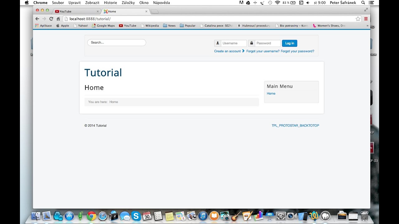 Add search field to horizontal login panel of protostar template Joomla 3