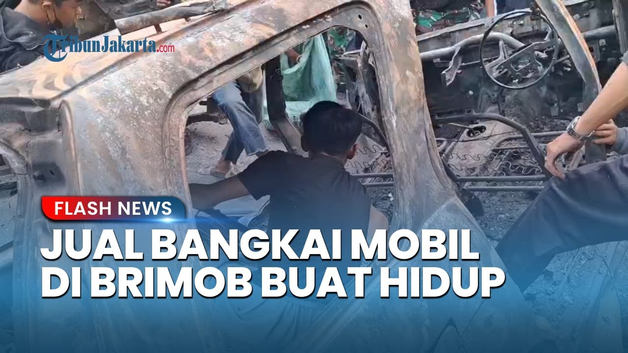 Saat DPR Bungkam, Pendemo Beli Susu Anak dari Uang Jual Bangkai Mobil Terbakar di Mako Brimob