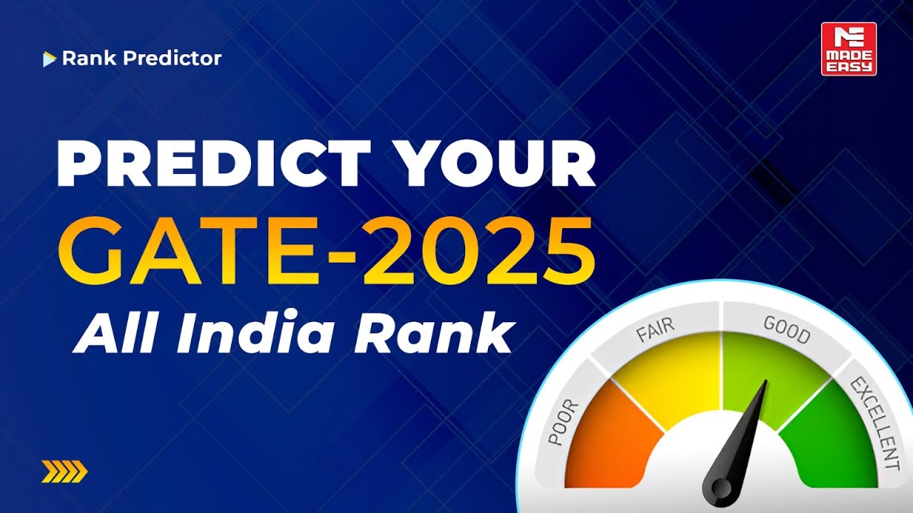 GATE 2025 Rank Predictor | Know Your Accurate All India Rank Before Results | MADE EASY