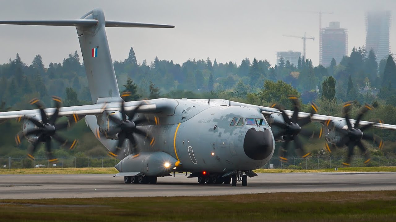 French President and Military Transports at Vancouver Airport | New Caledonia Crisis