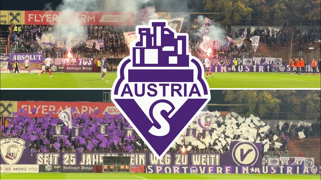 FC Admira Wacker - SV Austria Salzburg | Fanszene Austria Salzburg | Choreo & Pyro