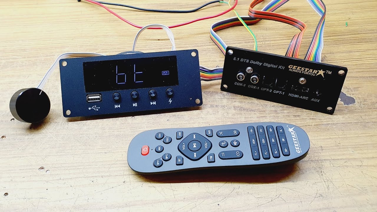 Low cost New Geestar 5.1 Dolby dts Decoder Unboxing | white LED Display