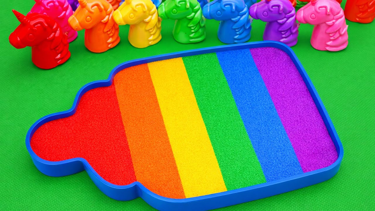 Satisfying Video 🌈 How To Make Rainbow Milk Bottle Bathtub by Mixing SLIME in Unicorn CLAY Coloring