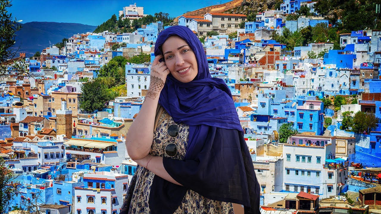 Fui al famoso PUEBLO AZUL de Marruecos 💙 Chefchaouen, ¿por qué lo visitan tanto? 🇲🇦
