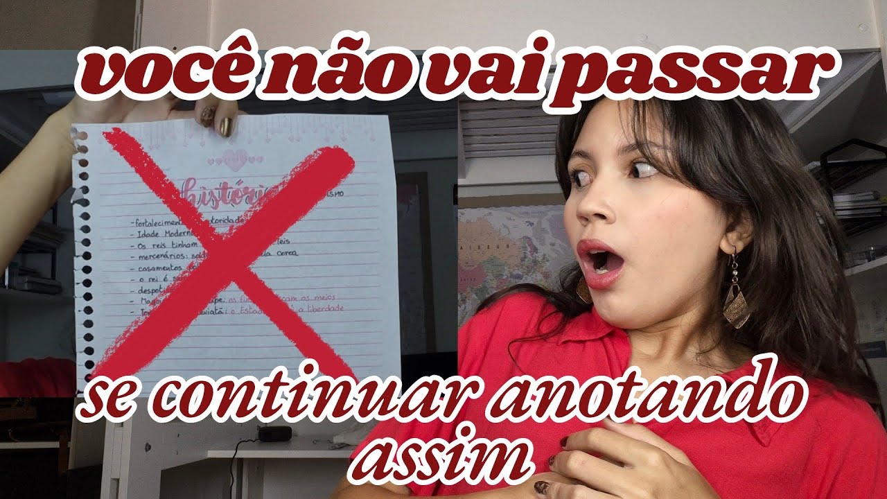 A forma correta de fazer anotações e assistir aulas | Aprovada em Medicina na UFPE 12° lugar | ENEM