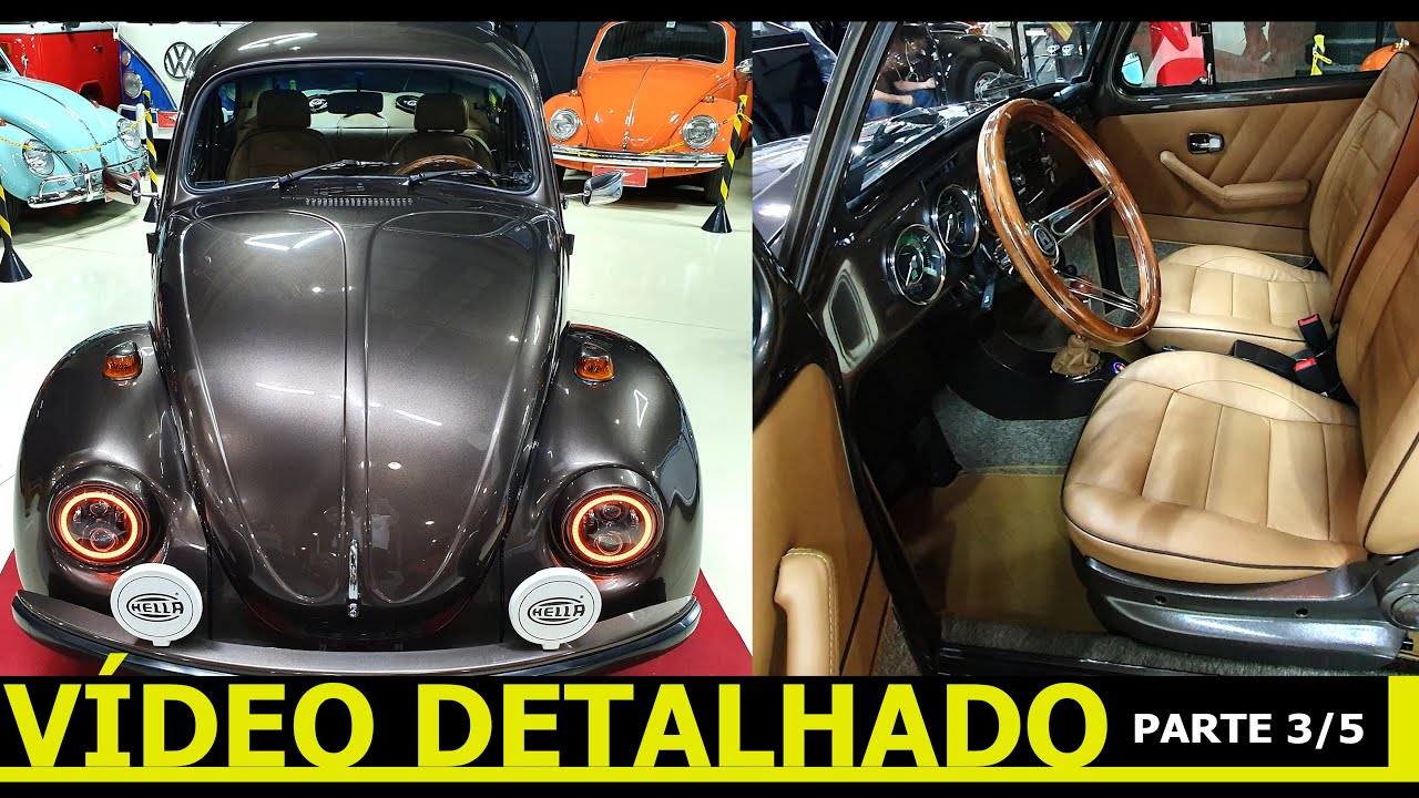 Ep. 3/5 - Vídeo DETALHADO do METEORO! Fusca marrom metálico, farol de led, todo personalizado!