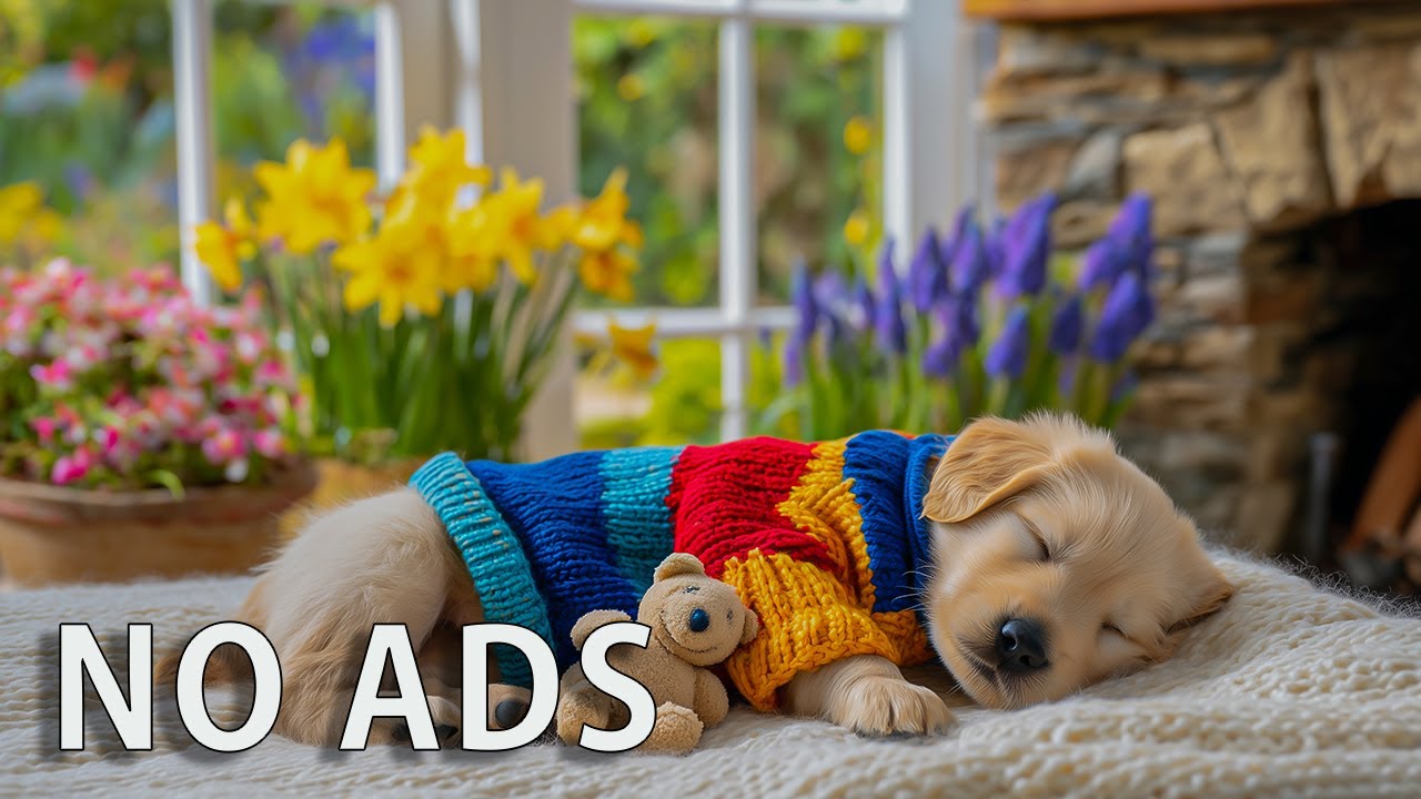 12 HOURS Comforting Music for Dogs 🐶🌸 Stress Relief & Peaceful Rest 💕 No Ads