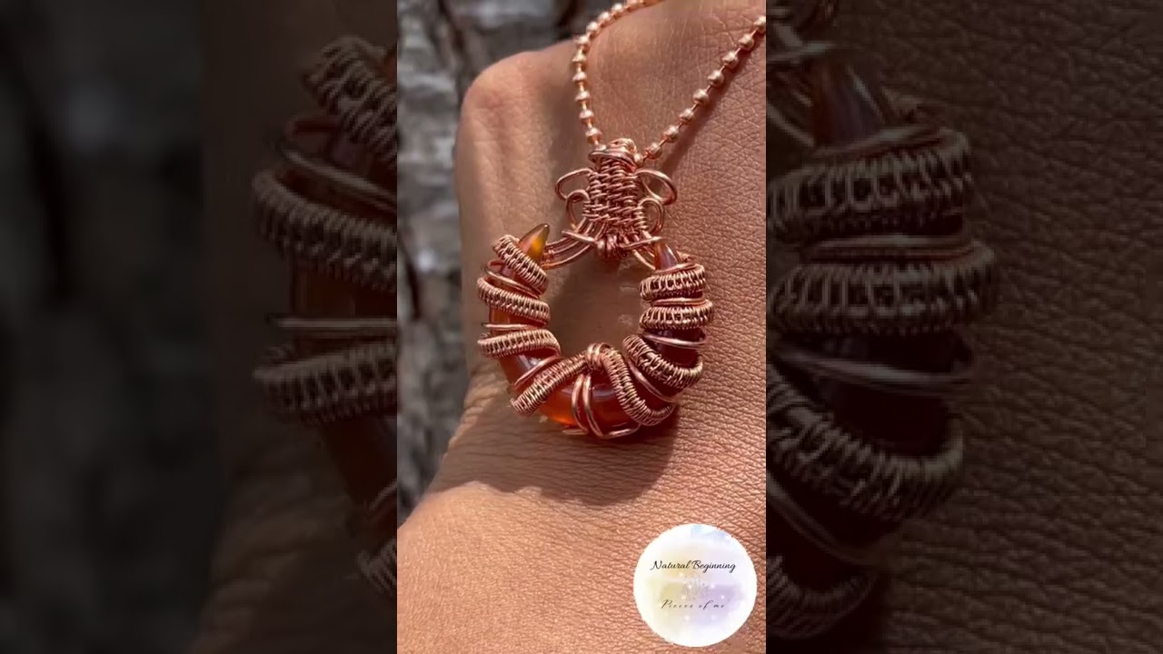 Wrapped Arrowhead and Carnelian Pendants By Ashley of NB design