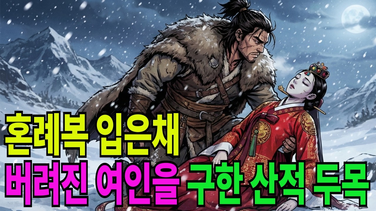 혼례복을 입은채 눈보라에 버려진 여인을 구한 산적두목의 숨겨진 비밀 #옛날이야기 #민담 #설화 #야담