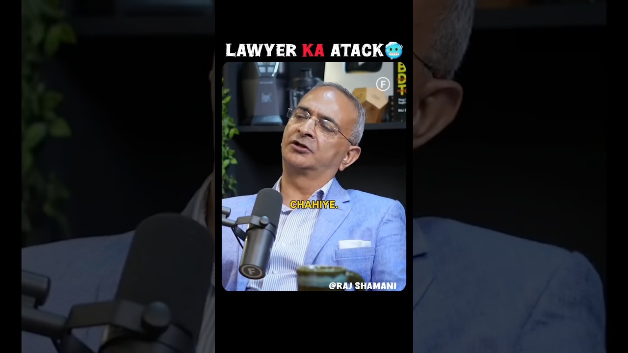 LAWYER KA ATACK🥶 #trending #podcast #shortvideo #shorts #rajshamani #cbi #ed #lawyer #vakeel #atack