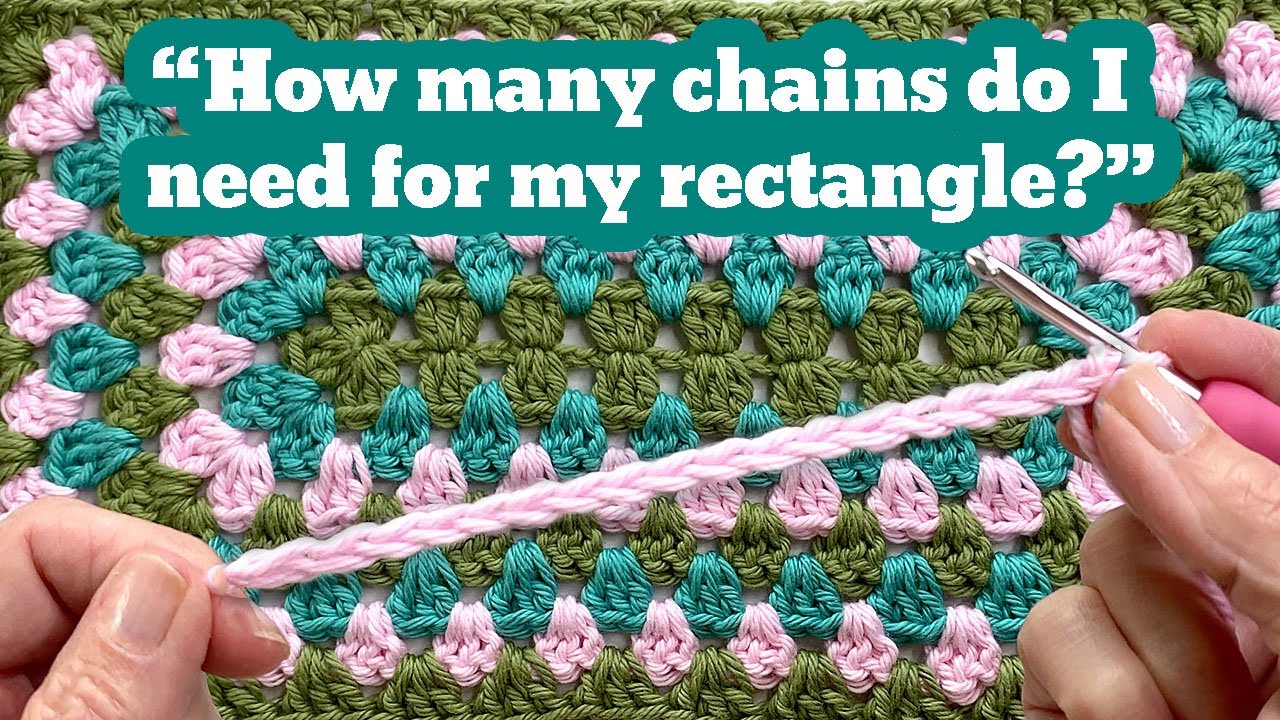 SIMPLE  Formula To Crochet ANY Sized Rectangle 🧶 Plus Classic Granny Rectangle Pattern
