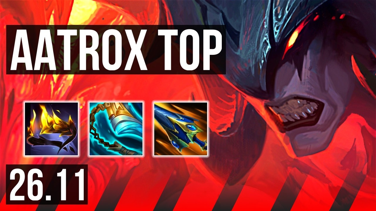 AATROX vs YASUO (TOP) | Good KDA: 21/1/2 | KR Grandmaster | 26.11