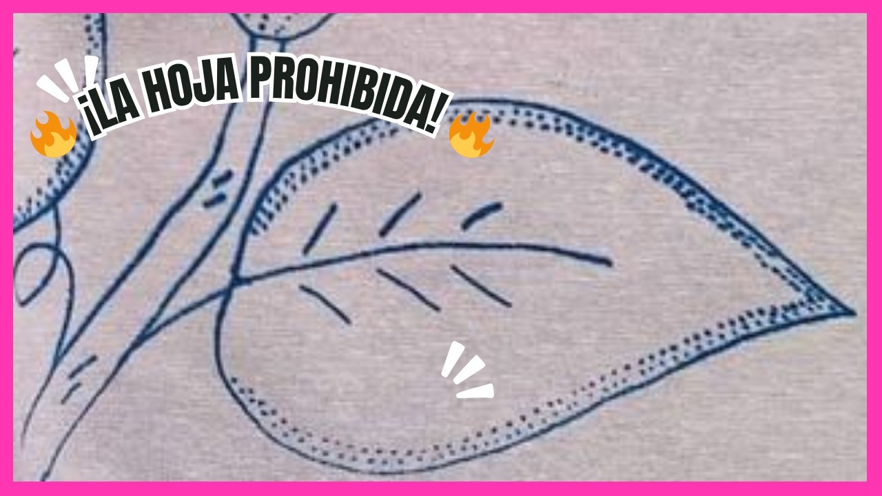 Hice la Puntada de Hoja PROHIBIDA... ¡Y quedó PERFECTA!🌺🧵 @MemaBordados 🌸