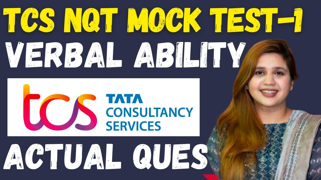 🔴TCS NQT Verbal Ability Mock Test-1 | Repeated Questions in TCS