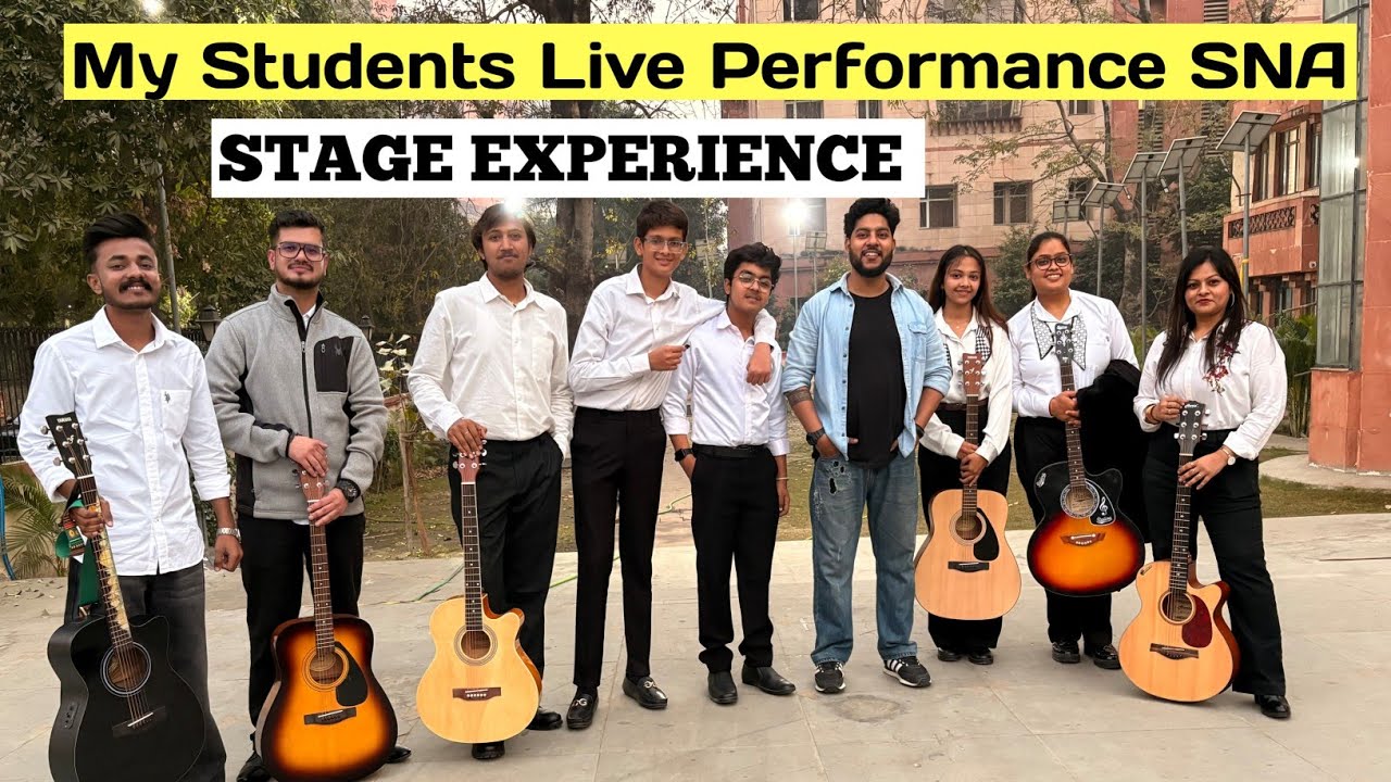 My Guitar Students Performed at SNA Gomti Nagar | Live Performance | The Lucknowi Faisal 