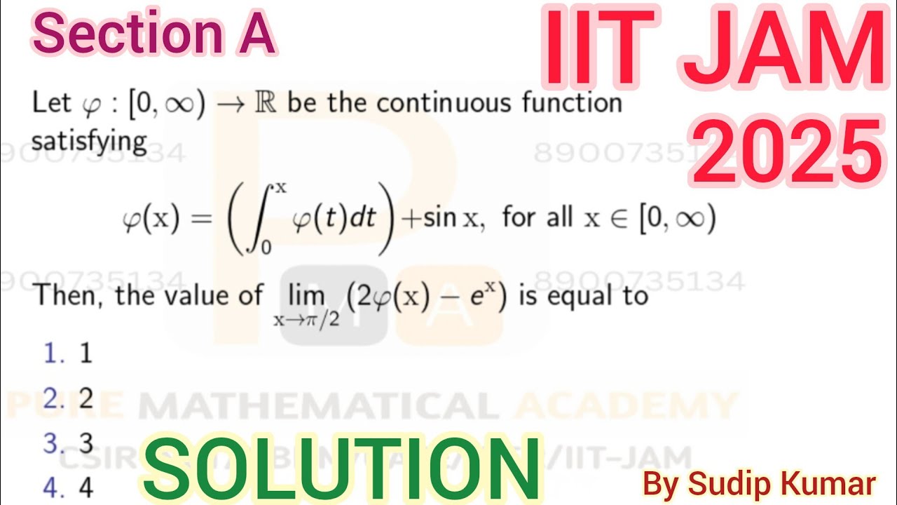 IIT JAM 2025 Mathematics Solution | IIT JAM 2025 Maths Section A | Q.No 29 Solution | Real Analysis