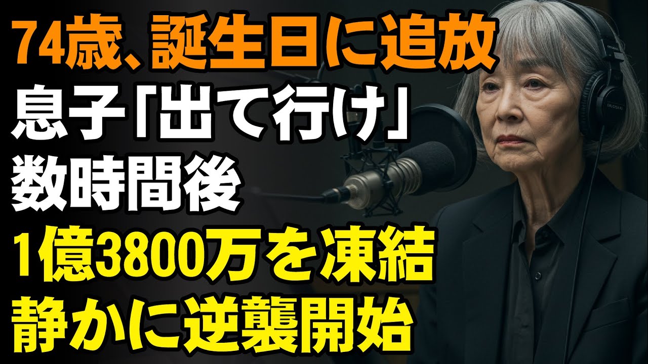 「“明日出て行ってくれ”と実の息子に誕生日に家を追われた74歳の私──数時間後、息子夫婦の全口座1億3800万円を凍結させ、静かなる“逆襲”の火蓋が切られた」【60代以上の方へ】【老後の幸せ/シニア】