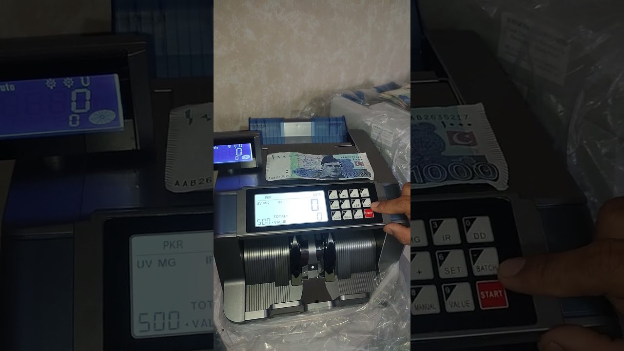 SM-728D2 Cash counting machines with Fake note detection UV MG IR DD best Sale in Pakistan