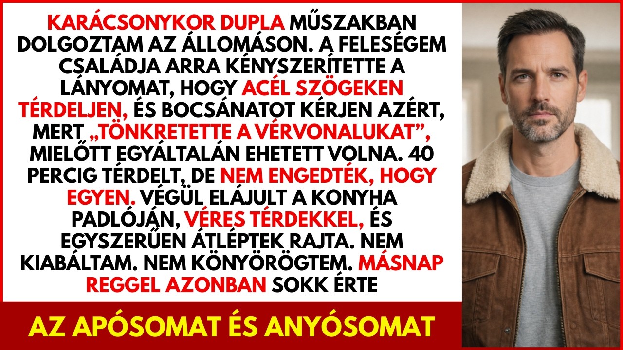 Az apósomék 40 percig térdepeltették a lányomat. Elájult. Egyszerűen átléptek rajta.