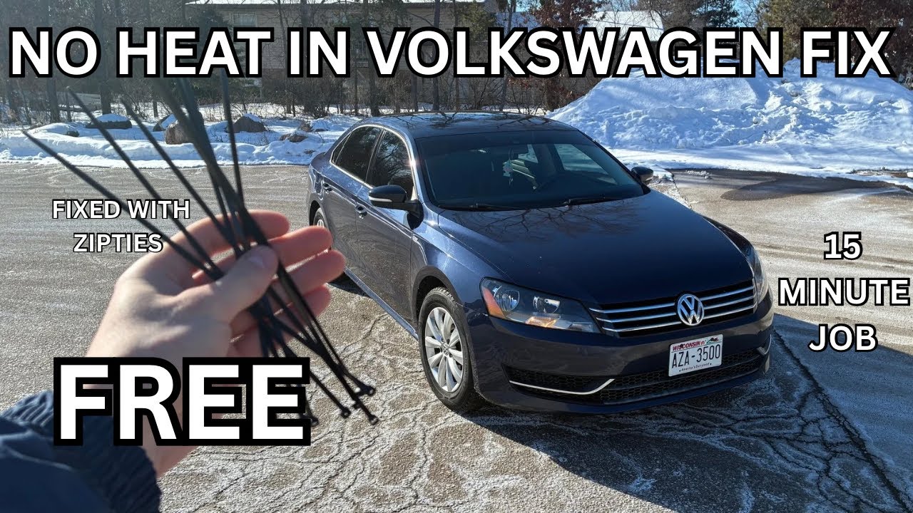 В Volkswagen не работает отопление. Бесплатная замена за 15 минут.