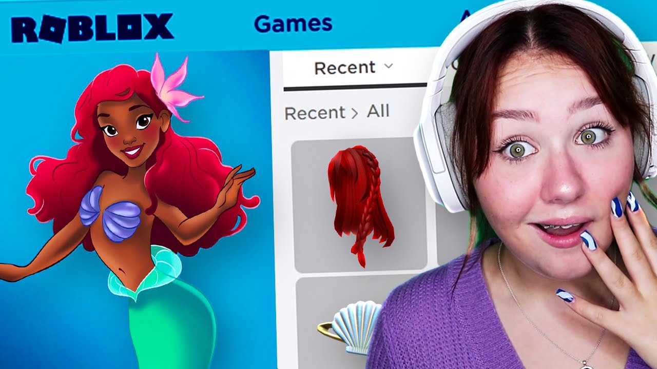 MAKING ARIEL THE LITTLE MERMAID A ROBLOX ACCOUNT!!