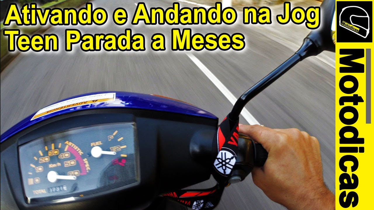 ANDAMOS NA YAMAHA JOG TEEN 50 2003 APÓS MESES PARADA - MOTODICAS
