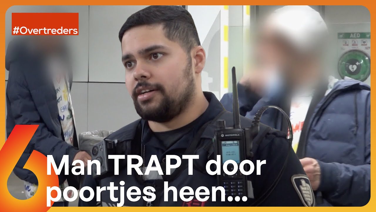 Man TRAPT voor ogen van handhavers door POORTJES heen&hellip; | Overtreders