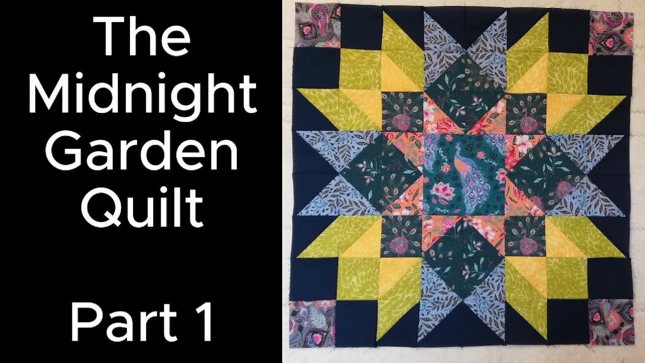 Midnight garden Quilt 1 - Patchwork Quilts with Diane @dianedavis5958