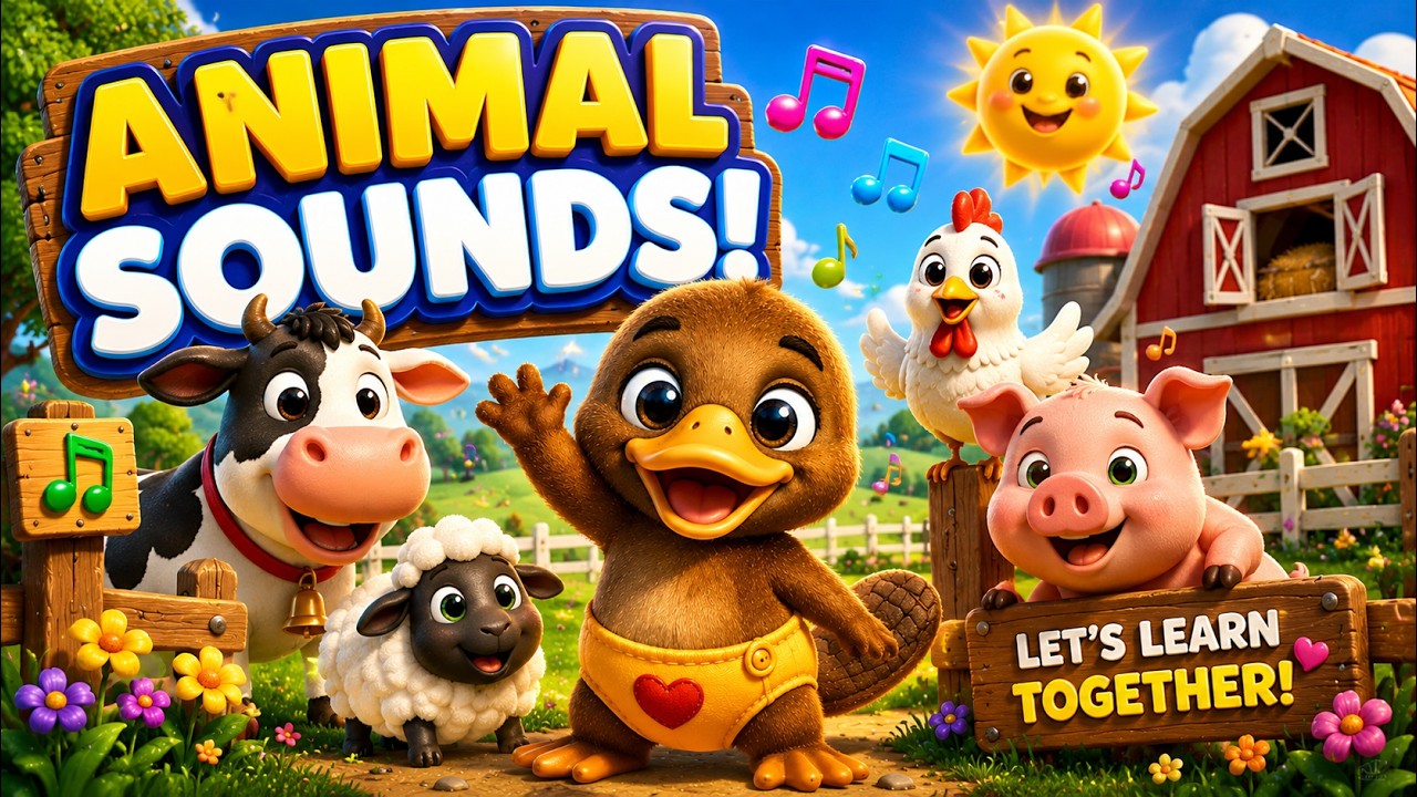 Orni on the Farm! 🐮🐷 Farm Animal Sounds Song for Kids (Learn & Sing)