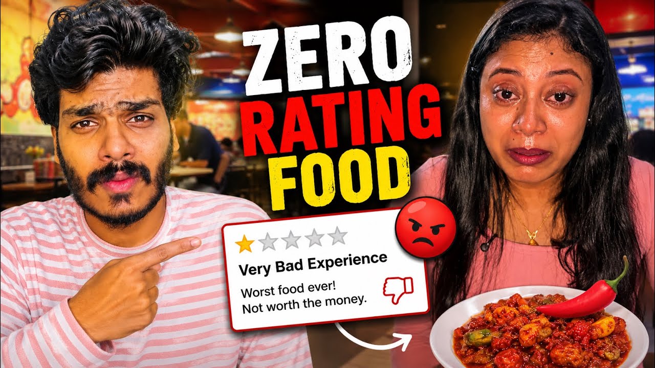 ZERO RATING RESTAURANT FOOD CHALLENGE🤯
