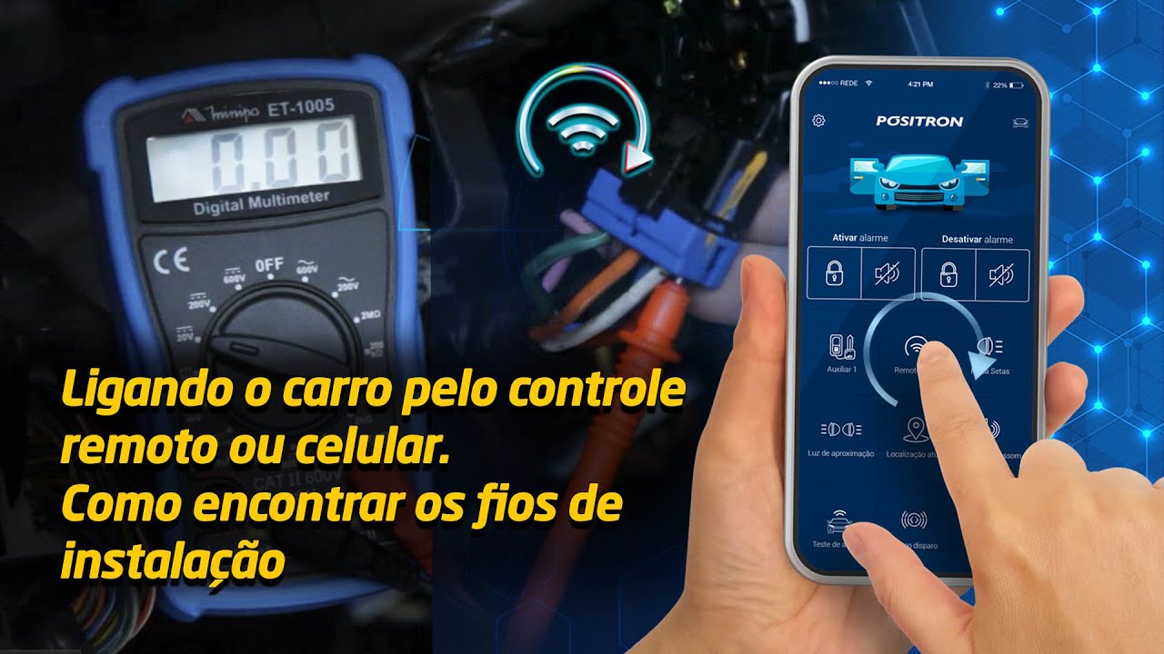 Encontrando os fios para Partida a Distância (Dicas de Instalação)