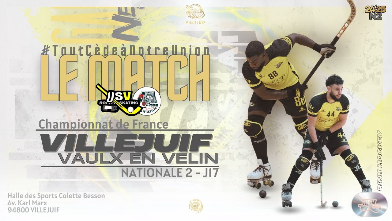 RINK HOCKEY - N2 - J17 - 2024-2025 - US Villejuif vs ROC Vaulx en Velin