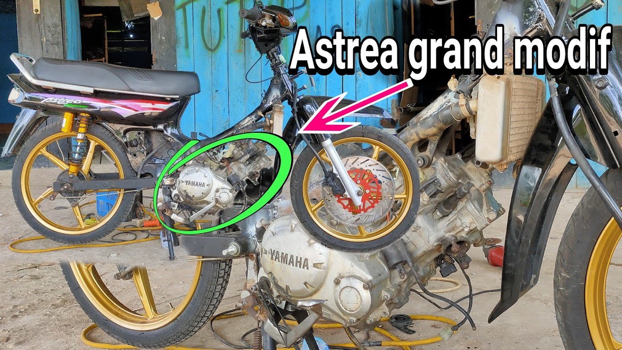 modifikasi Astrea grand pakai mesin Jupiter MX